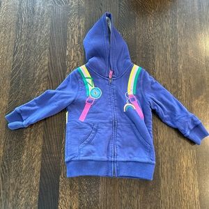 Boden 5/6 Z Sherpa lined Zip-up Hoodie